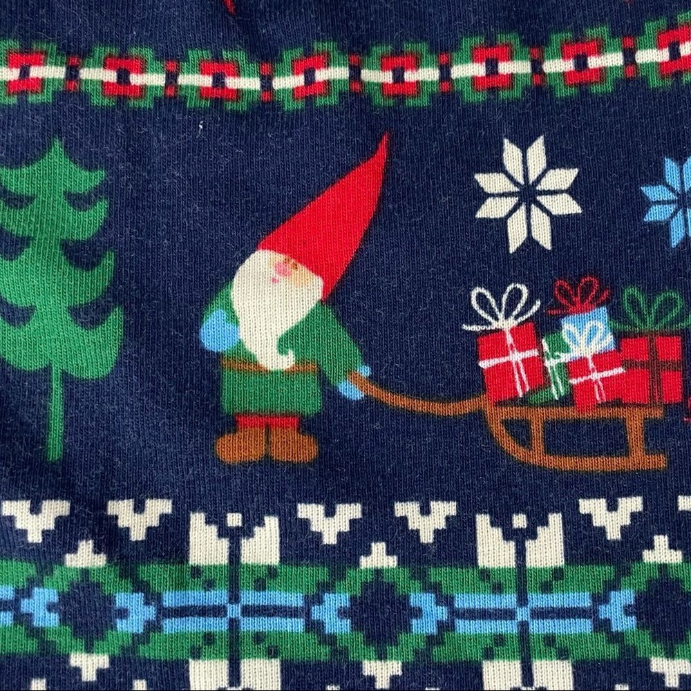 Hanna Andersson Pajamas Pants Boys 10 140 cm Gnome Sweet Gnome Bottoms Christmas - Picture 3 of 4